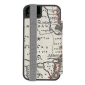 Karte: Nordamerika, C1700 Incipio iPhone Geldbeutel-Hülle (Folio Rückseite)