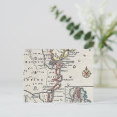 Karte: Nordamerika, C1700 Postkarte (Stehend Vorderseite)