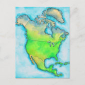 Karte Nordamerikas (Vorderseite)