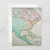 Karte Nordamerikas (Vorne/Hinten)