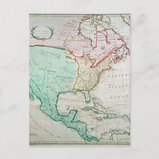 Karte Nordamerikas (Vorderseite)