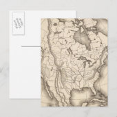 Karte Nordamerikas (Vorne/Hinten)