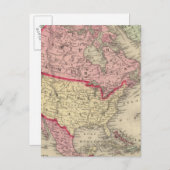 Karte Nordamerikas (Vorne/Hinten)