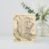 Karte Nordamerikas (1850) (Stehend Vorderseite)