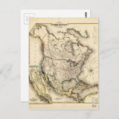 Karte Nordamerikas (1850) (Vorne/Hinten)