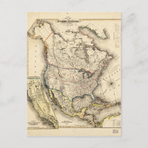 Karte Nordamerikas (1850)