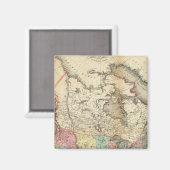 Karte Nordamerikas 3 Magnet (Vorderseite/Rückseite)