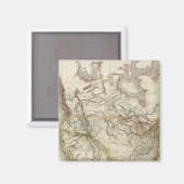 Karte Nordamerikas 4 Magnet (Vorderseite/Rückseite)