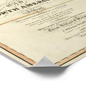 Karte Nordamerikas 4 Poster (Ecke)