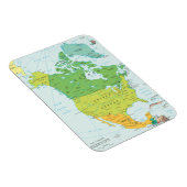 Karte Nordamerikas Magnet (Rechte Seite)