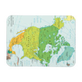 Karte Nordamerikas Magnet (Horizontal)