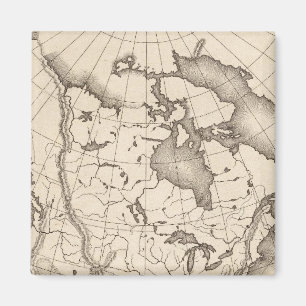 Karte Nordamerikas Magnet