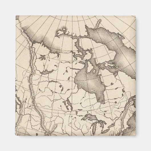 Karte Nordamerikas Magnet (Vorne)