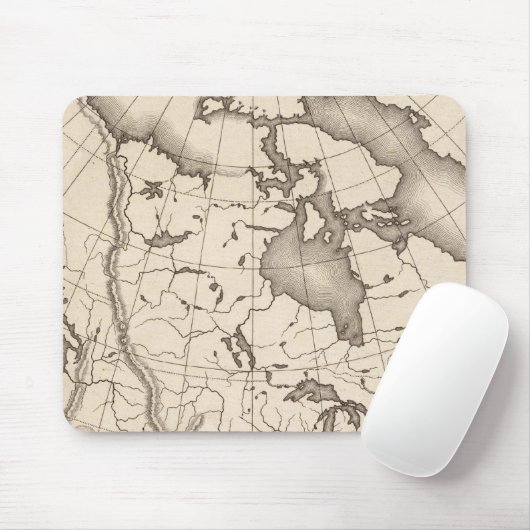 Karte Nordamerikas Mousepad (Mit Mouse)