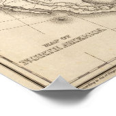 Karte Nordamerikas Poster (Ecke)