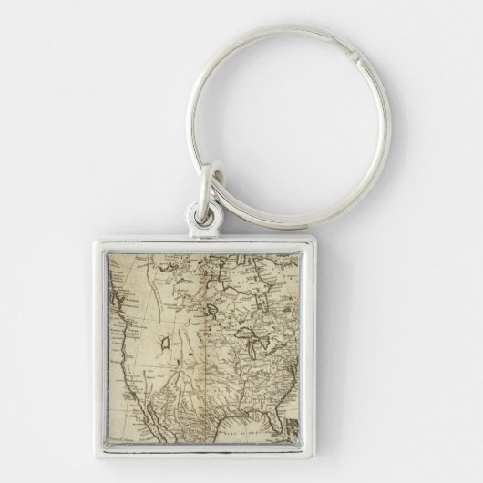 Karte Nordamerikas Schlüsselanhänger (Vorne)