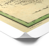 Karte Nordamerikas von D.H. Vance 1826 Poster (Ecke)