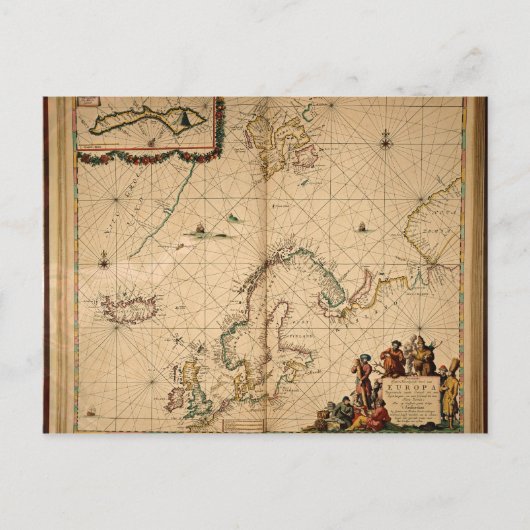 Karte Nordeuropas (Vorderseite)