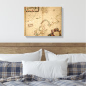 Karte Nordeuropas Leinwanddruck (Insitu (Schlafzimmer))