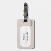 Karte: Nordost-USA Gepäckanhänger (Rückseite vertikal)