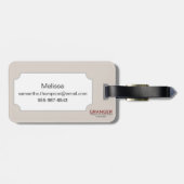 Karte: Nordost-USA Gepäckanhänger (Rückseite horizontal)