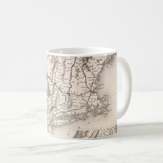 Karte: Nordost-USA Kaffeetasse (VorderseiteRechts)