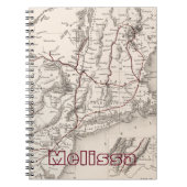 Karte: Nordost-USA Notizblock (Vorderseite)