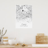 Karte - North Carolina - City Map Poster (Küche)