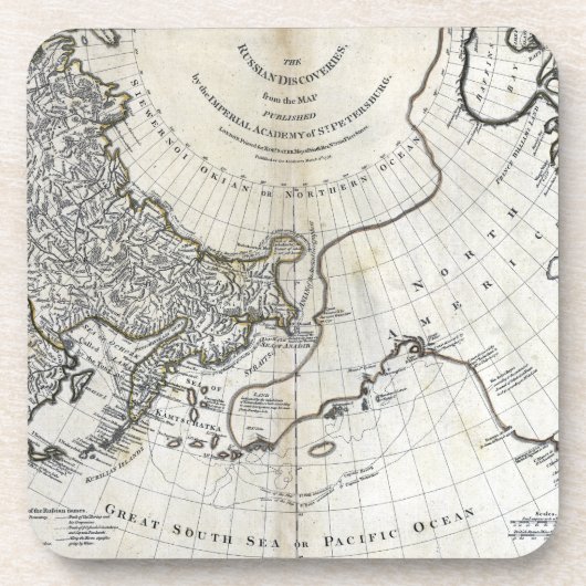 KARTE: NORTH PACIFIC GETRÄNKEUNTERSETZER (Vorderseite)