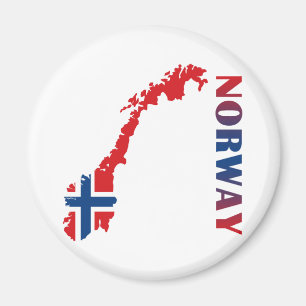 Karte Norwegens Magnet