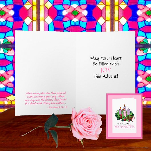 Karte Nr. 3 von 4 für Advent (Dritte Woche: JOY)