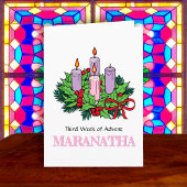 Karte Nr. 3 von 4 für Advent (Dritte Woche: JOY)