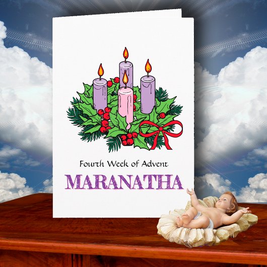 Karte Nr. 4 für Advent (Vierte Woche: LIEBE)