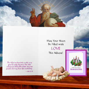 Karte Nr. 4 für Advent (Vierte Woche: LIEBE)