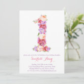 Karte Nummer 1; Einladungen zum 1. (Stehend Vorderseite)