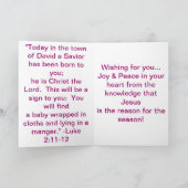 KARTE "O HEILIGE NACHT" WEIHNACHTS (Innenseite)