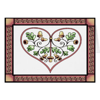 Karte - oakleaf Herzkarte durch talkingfox