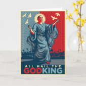 Karte Obama-Gott-König-Gruß (Gelbe Blume)