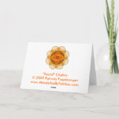 Karte "Öffnen der Sacral Chakra" (Rückseite)