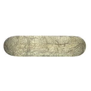 Karte Ohio und Mississippi-Eisenbahn Skateboard
