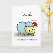 Karte - Ohrenverleih (Gelbe Blume)