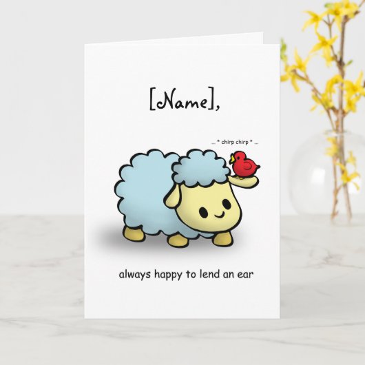 Karte - Ohrenverleih (Gelbe Blume)