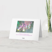 KARTE, "ORCHIDS" KARTE (Rückseite)