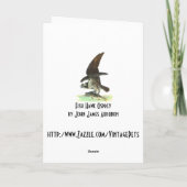 Karte: Osprey - John Audubon Feiertagskarte (Rückseite)
