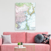 KARTE: OSTASIEN, 1907 LEINWANDDRUCK (Insitu (Wohnzimmer))