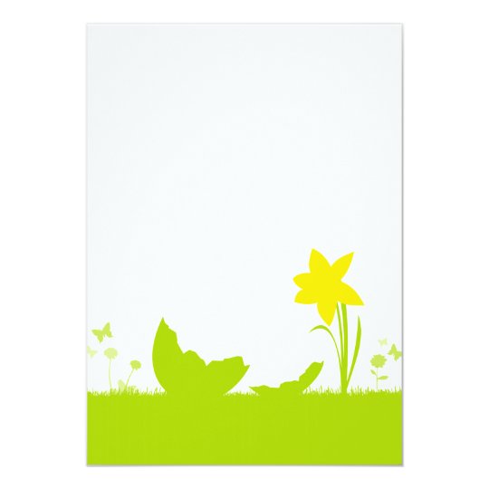 Karte Ostern Narzisse Eierschale 12,7 X 17,8 Cm Einladungskarte