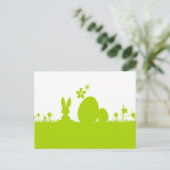 Karte Ostern Osterhase Osterei (Stehend Vorderseite)