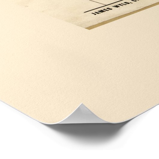 Karte Osteuropas (1856) Poster (Ecke)