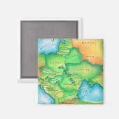 Karte Osteuropas Magnet (Vorderseite/Rückseite)