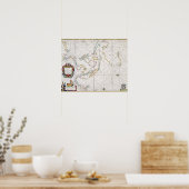 KARTE: OSTINDIEN, 1670 POSTER (Küche)